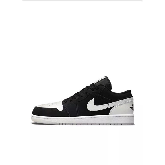 Nike Air Jordan 1 Low SE Diamond Shorts Black White Size 10.5 Mens DH6931-001 DS - Picture 2 of 11